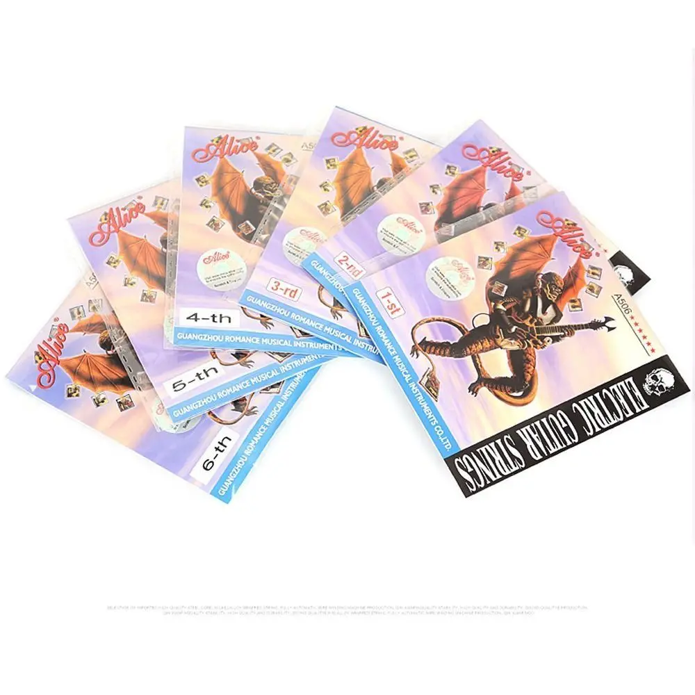 

A506SL A506 Electric Guitar Strings E (1st) - (6th) Nickel Alloy Electric Guitar Strings Universal Durable
