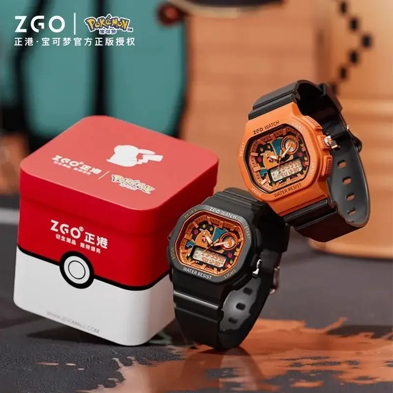 Pokemon Anime Pikachu Cartoon Charizard Watch Youth Big Boy Cool Waterproof Sports Electronic Watch Student term begins Gift