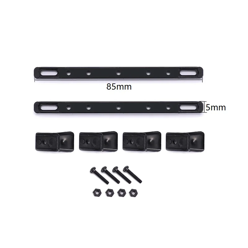 กระเป๋าเดินทาง Carrier แร็คหลังคาหลังคา Fixing Rail สําหรับ 1/24 RC Crawler รถ Axial SCX24 WPL C14 C24 Xiaomi Jimny อะไหล่อัพเกรด