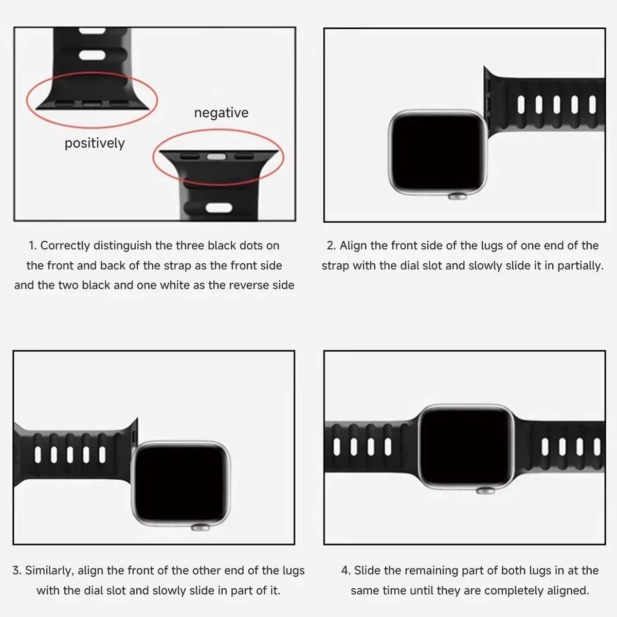 Silikonarmband für Apple Ultra4 3 2 1 49MM Sportarmband Iwatch Series 12 11 10 9 8 SE 3 46mm 45MM 41MM 44MM 42MM Atmungsaktives Armband – Detail 6