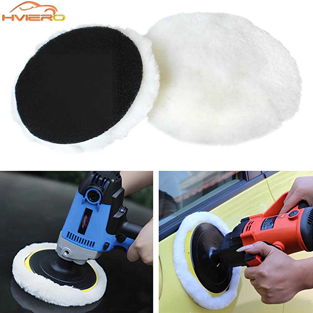 1PCS Universal Car Polish Pad Disc Imitated Wool Auto Body Paint Waxing Polishing Soft Buffer Polisher Vehicle Tools Accessories