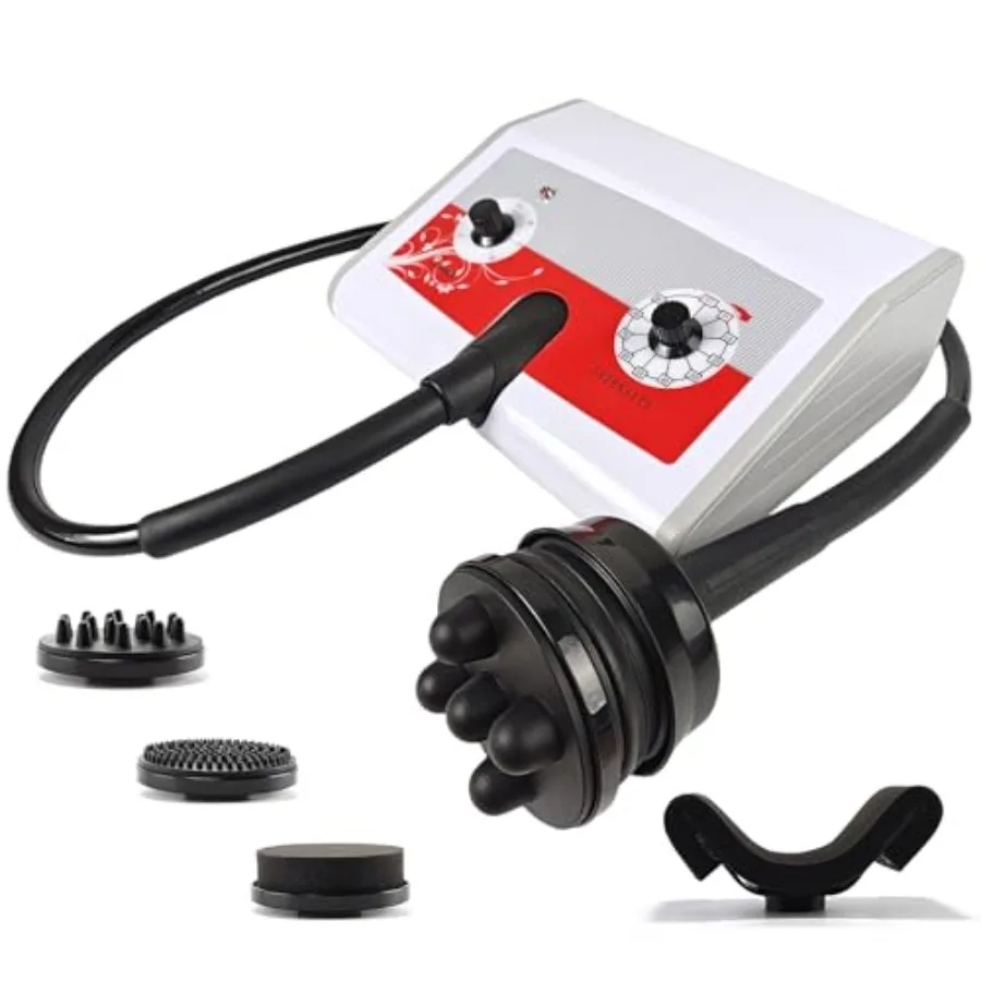 

Cellulite Massager Electric Vibrating Professional with 5 Interchangeable Heads Deep Tissue Relief Muscle Relaxation Durable De