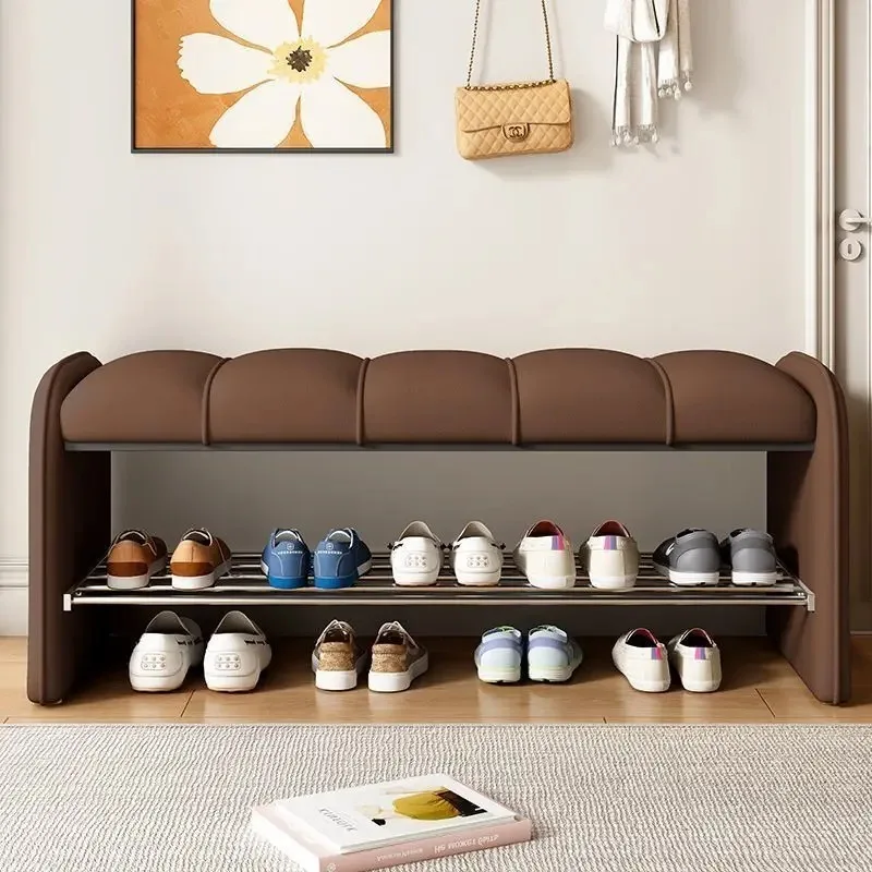 

Nordic Shoe Changing Stool Household Entrance Sofa Bench Stool Light Luxury Stool Simple Shoes Ottomans Wearing Shoe Ottomans