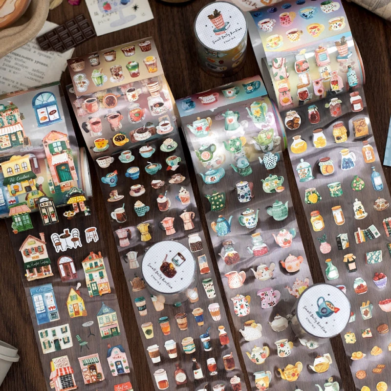 Mr Paper 2Rolls/bag Little Everyday Series Die Cut Tape Cute Mini Element Stickers DIY Handbook Diary Notebook