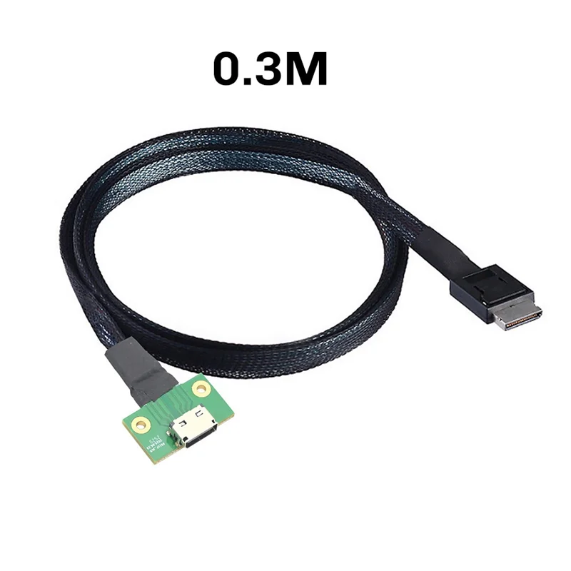 TTKK-PCIE Oculink SFF 8611 4I 42P ถึง SFF-8612 4I สายแปลงชายหญิงสำหรับเมนบอร์ดการถ่ายโอนข้อมูล