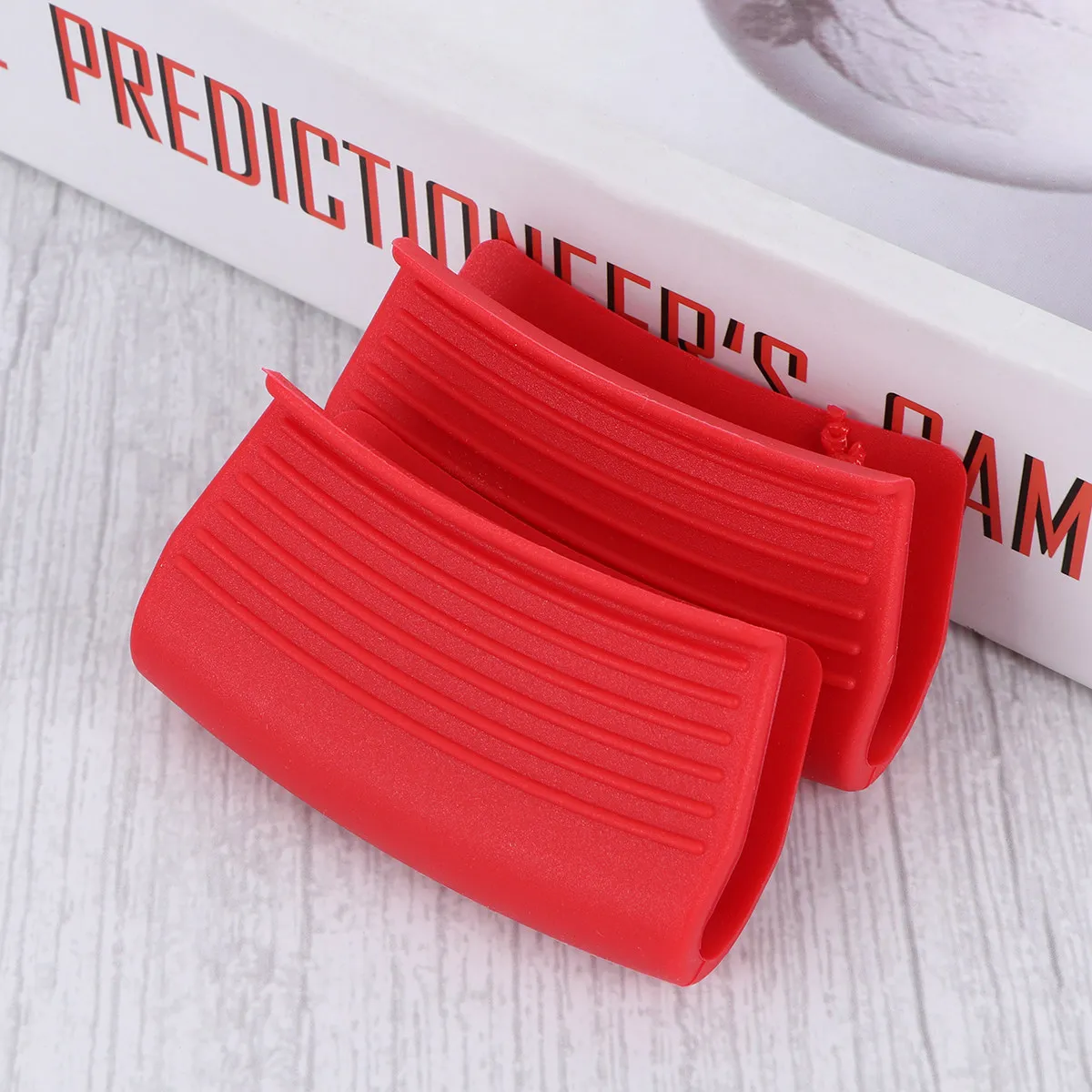 4Pcs Heat Resistant Silicone Pot Handle Grips Non Slip Cooking Pinch Mitts for Wok Pan Saucepan Soup Pot Bowl Microwave Oven Use - view 4