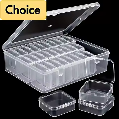 DIY Diamond Painting Embroidery Storage Box, Nail Art Jewelry Rhinestone Mosaic Storage Container, Multifunctional Storage Box