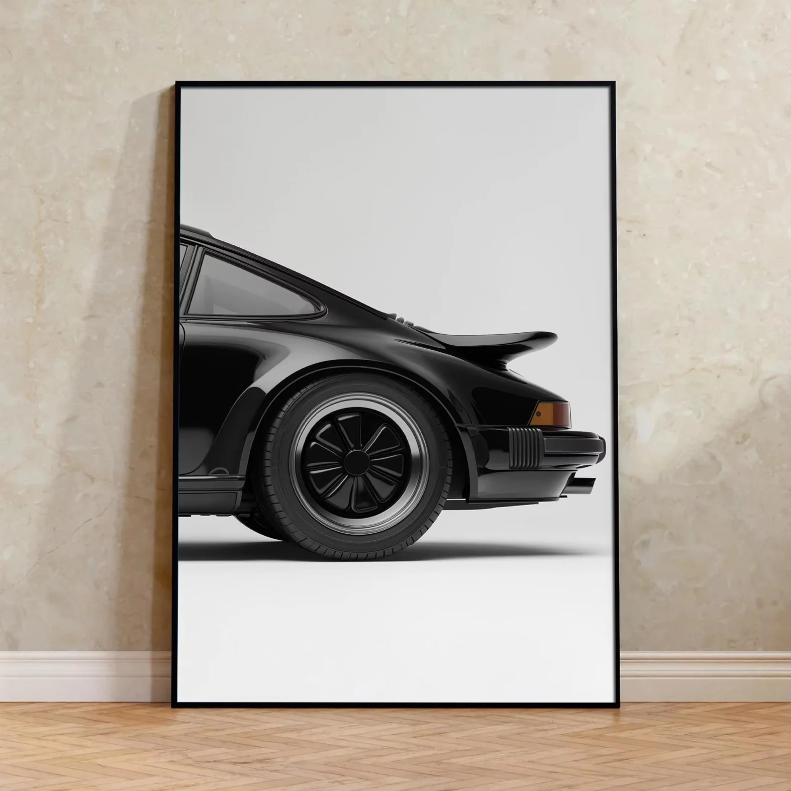 Vintage Classic Sports Car Canvas Wall Art Poster Black White Automobile Print Man Cave Garage Bedroom and living room Decor