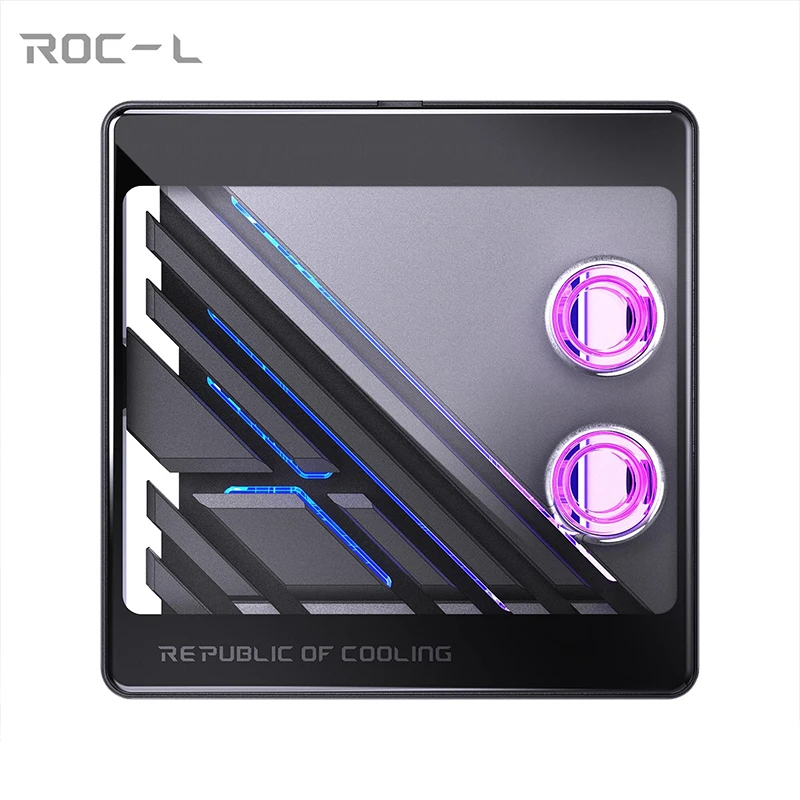 BOOO ROC-L Split Copper CPU Water Block 0,08mm Waterway, Metal Curved Tempered Glass dla Intel 1700-1800 / AMD AM4 AM5, 5V ARGB