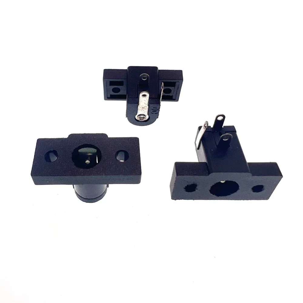 100PCS DC-020 DC Power Socket 5.5x2.1mm DC Power Interface 5.5x2.5mm Panel Digital Accessories with Mounting Holes