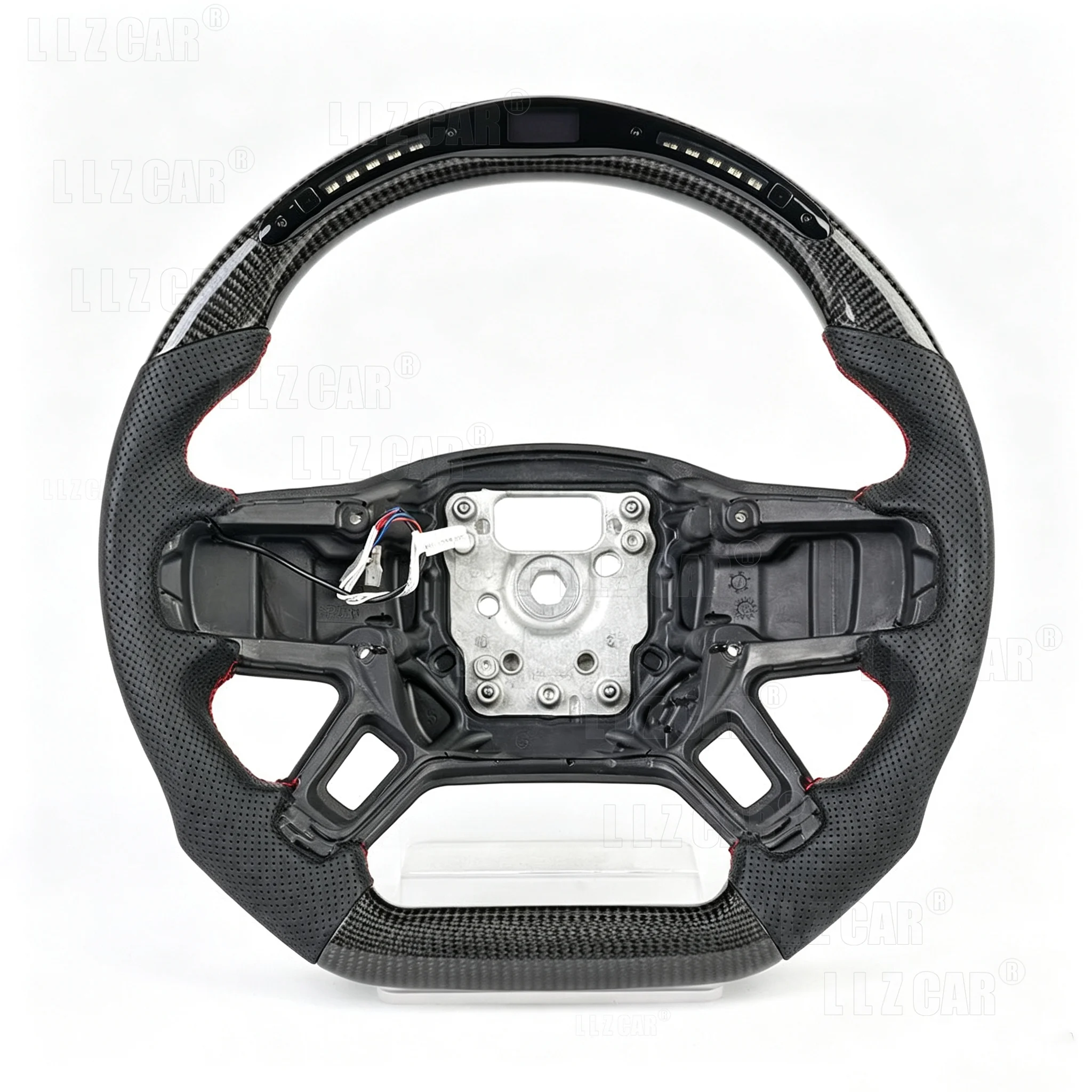 Carbon Fiber LED Sport Steering Wheel Custom Modification Car Interior Accessories For Land Rover Defender 2020‑2021 Racing Styl
