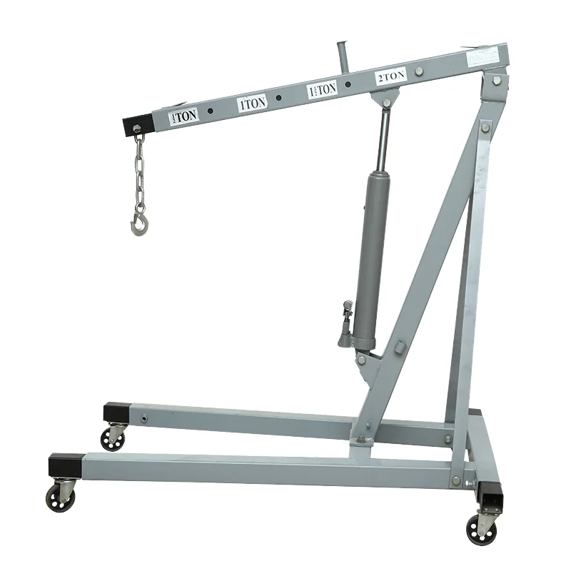 

Wholesale 2ton Manual Hydraulic Shop Crane Manual Car Engine Crane Lifting Hoist Fast Delivery