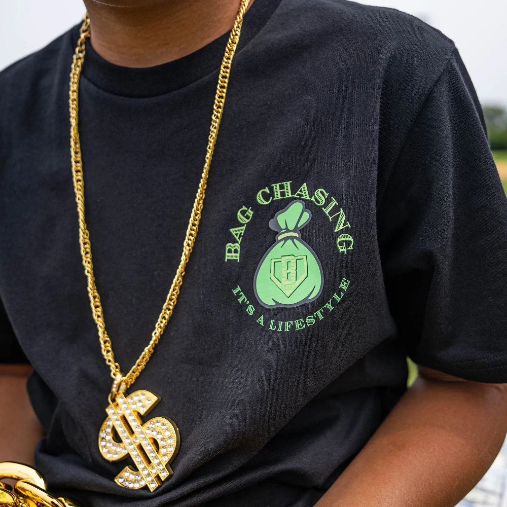 2025 نمط حياة البيسبول الجديد 101 المال/الأوراق النقدية المطبوعة تي شيرتات قصيرة الاكمام الشباب الرجال النساء موضة قميص رياضي غير رسمي #6