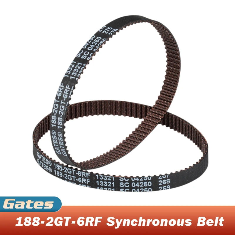 High Quality GATES 188-2GT-6RF Synchronous Belt Closed Loop Compatible with Voran3D Trident Mmu Kit Enrager Rabbit Carrot Feeder