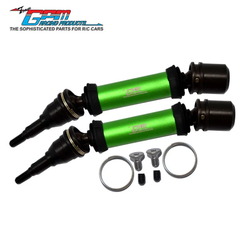 Gpm eixo de transmissão cvd dianteiro e traseiro de aço carbono para arrma 1/8 vendetta 4x4 3s blx ara310995 rc peças de atualização moa098ffs