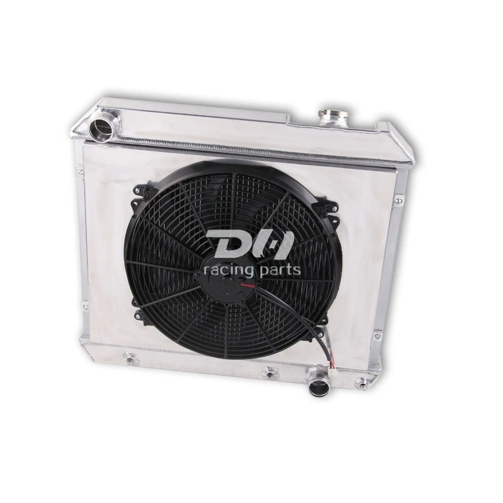 우승자 자동 3열 라디에이터 및 슈라우드 및 16" 팬 For63-66 Chevy C10 C20 C30 트럭 픽업 폰티악/올즈 자동차 도구