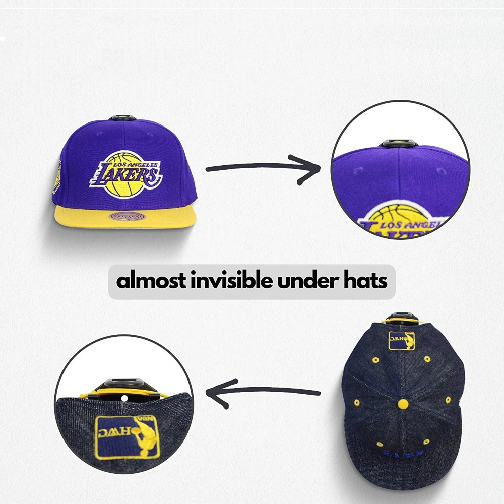 Baseball Caps Hangers Low-Profile Design Minimalistische Plastic Rack Organizer Opslag Minimalistische Hoed Display Dual Opknoping Methode