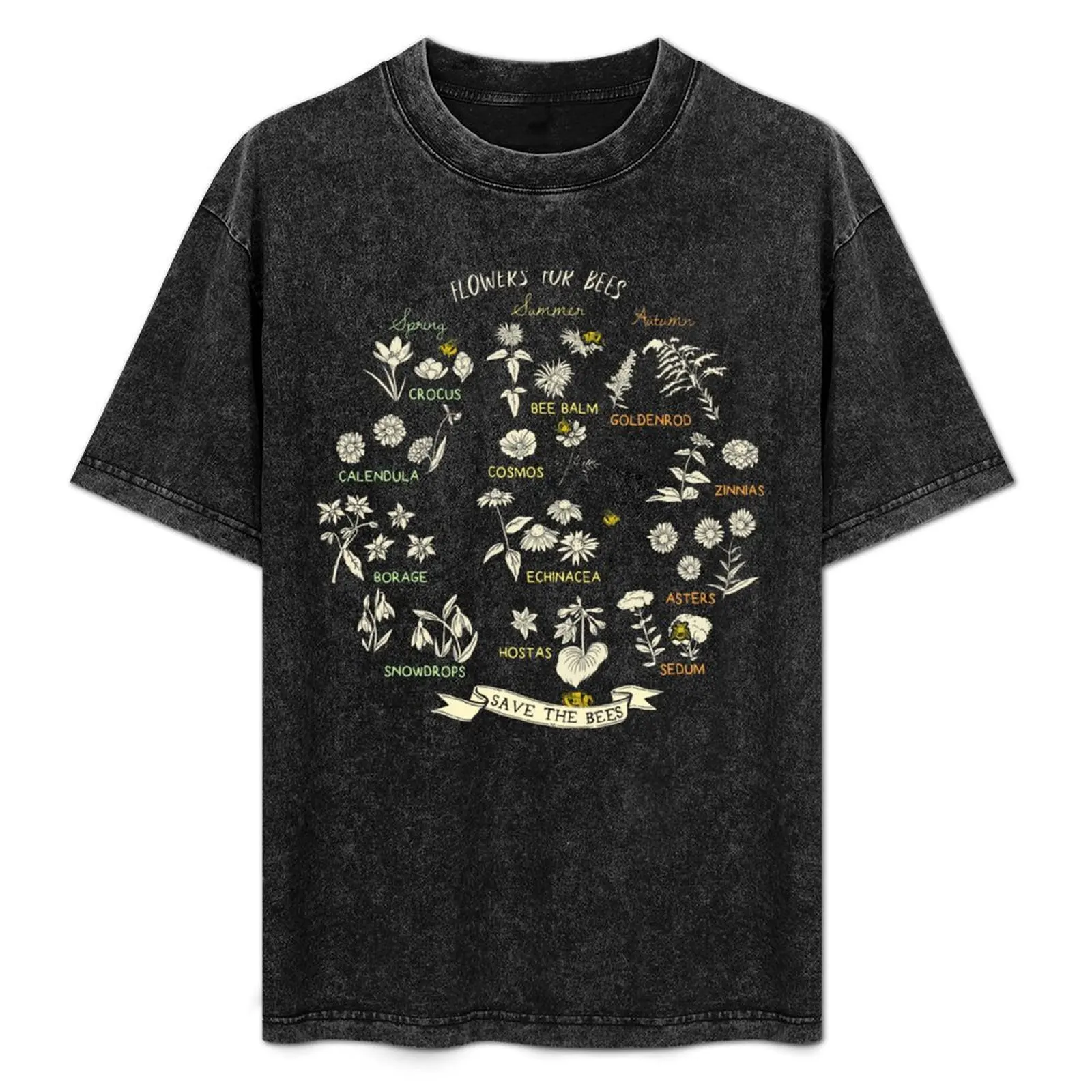 

Flowers For Bees (Dark) T-Shirt t shirts with prints man t shirt cotton man t shirts cotton shirts designer T-Shirt