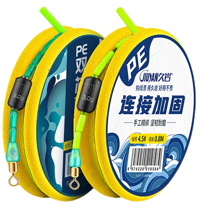 

Ready Tied Fishing Main Line Set PE Reinforced High Tensile Nylon Fishing Line Full Set Silicone Beads Alloy Swivel Freshwater