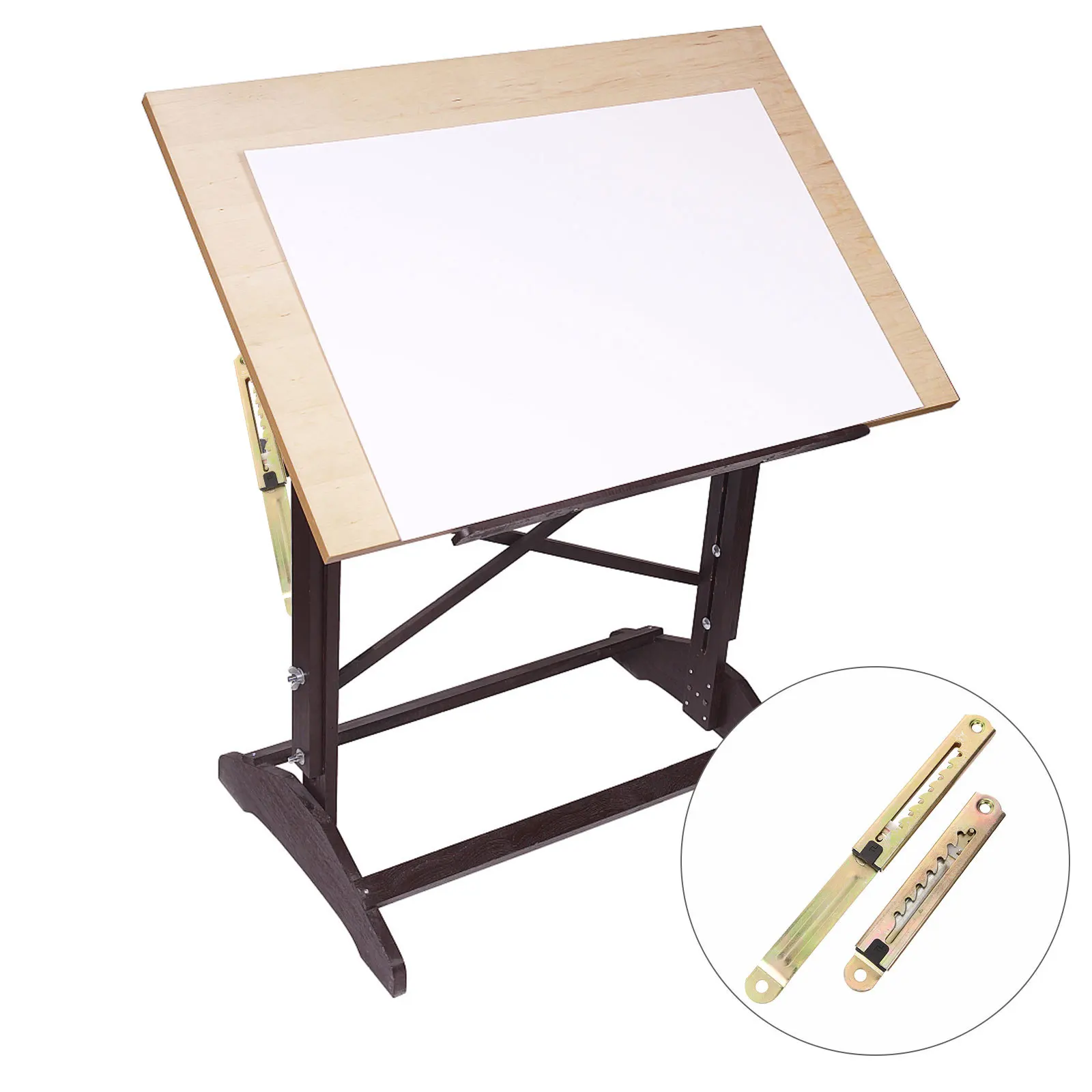 

1 пара регулируемых кронштейнов, 7-уровневый регулятор угла высоты для студенческого стола, металлические кронштейны, сверхмощные опоры для стола