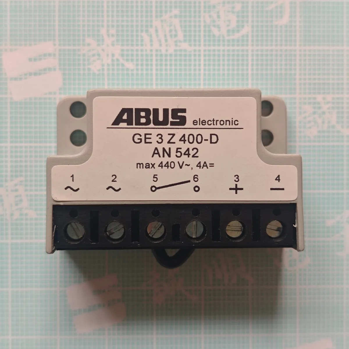 

Выпрямитель для ABUS Electronic GE 3 Z 400-D AN 542 440 В ~ Макс. Напряжение 4 А Ток Прочная конструкция Стабильная производительность Мощность