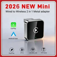 Adaptador inalámbrico Carplay/Android Auto, Dongle inteligente WiFi de 5GHz, 2 en 1, para Volvo, Benz, Audi, Kia, Hyundai, VW, Mazda, Cadillac, MG, Peugeot