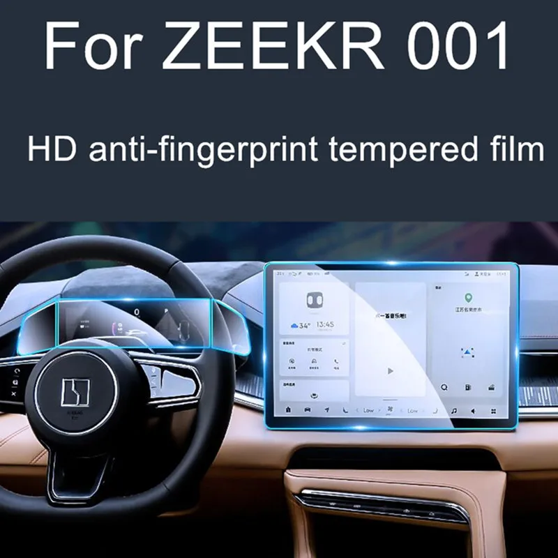 

For ZEEKR 001 EV 2021 2022 2023 HD glass film Navigation Automotive Interior Screen Protective Film Cover Anti-Scratch Protect