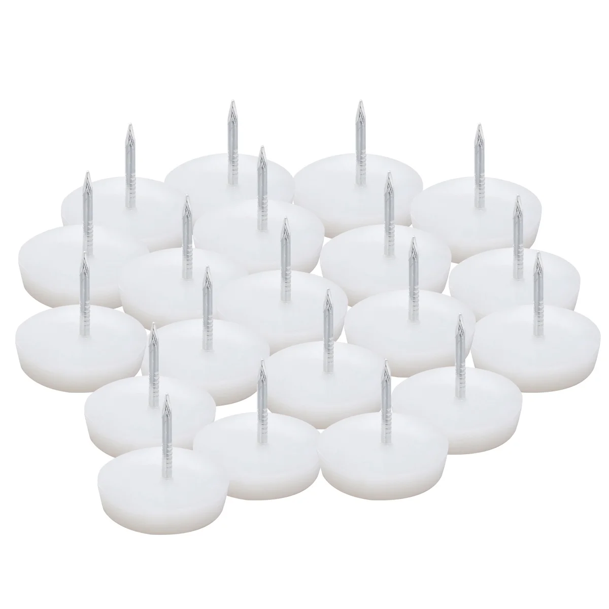 

50pcs Furniture Tacks Nails Double Layer Durable Iron Plastic Sofa Height Increaser Decorative Upholstery Buttons