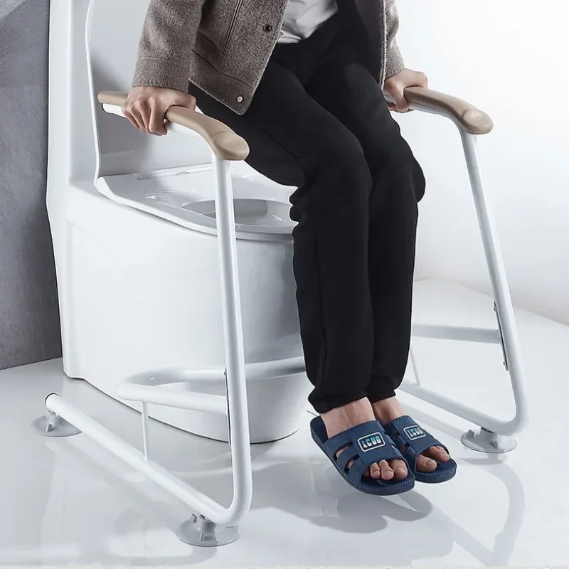 Disabled Aids Toilet Handrail, Non-slip Safety Toilet Assist Armrest Frame, Get Up Auxiliary Device Toilet Booster for Elderly