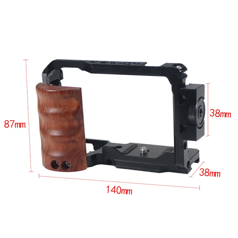 AA84 هيكل قفصي الشكل للكاميرا تلاعب الإفراج السريع لوحة استقرار تلاعب واقية لسوني ZVE10 DSLR كاميرا تصوير الفيديو