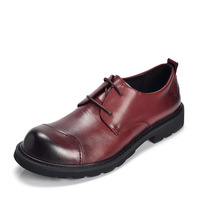 Handmade Men Casual Shoes Genuine Leather High Quality Retro Round Toe Men Work Shoes Fashion Male Oxford Shoes