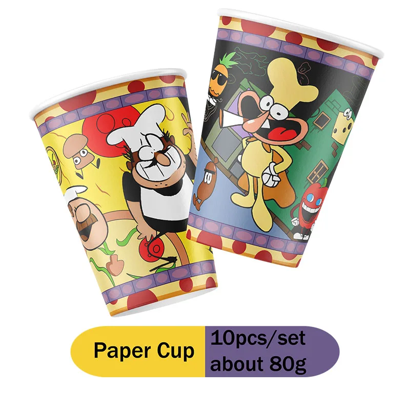 Disney Pizza Tower cartoon games decoration & accessories disposable tableware wedding decoration WEDDING party household items