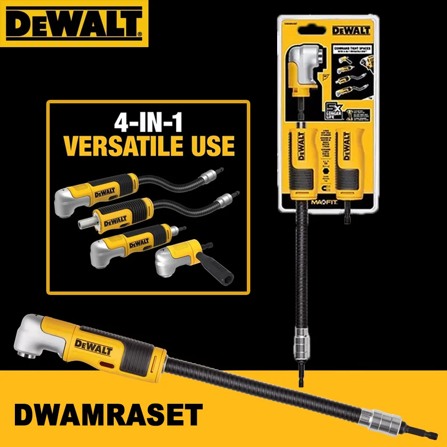 

Адаптер для угловой дрели DEWALT 4-в-1, компактные, прямые, гибкие аксессуары для электроинструментов (DWAMRASET)