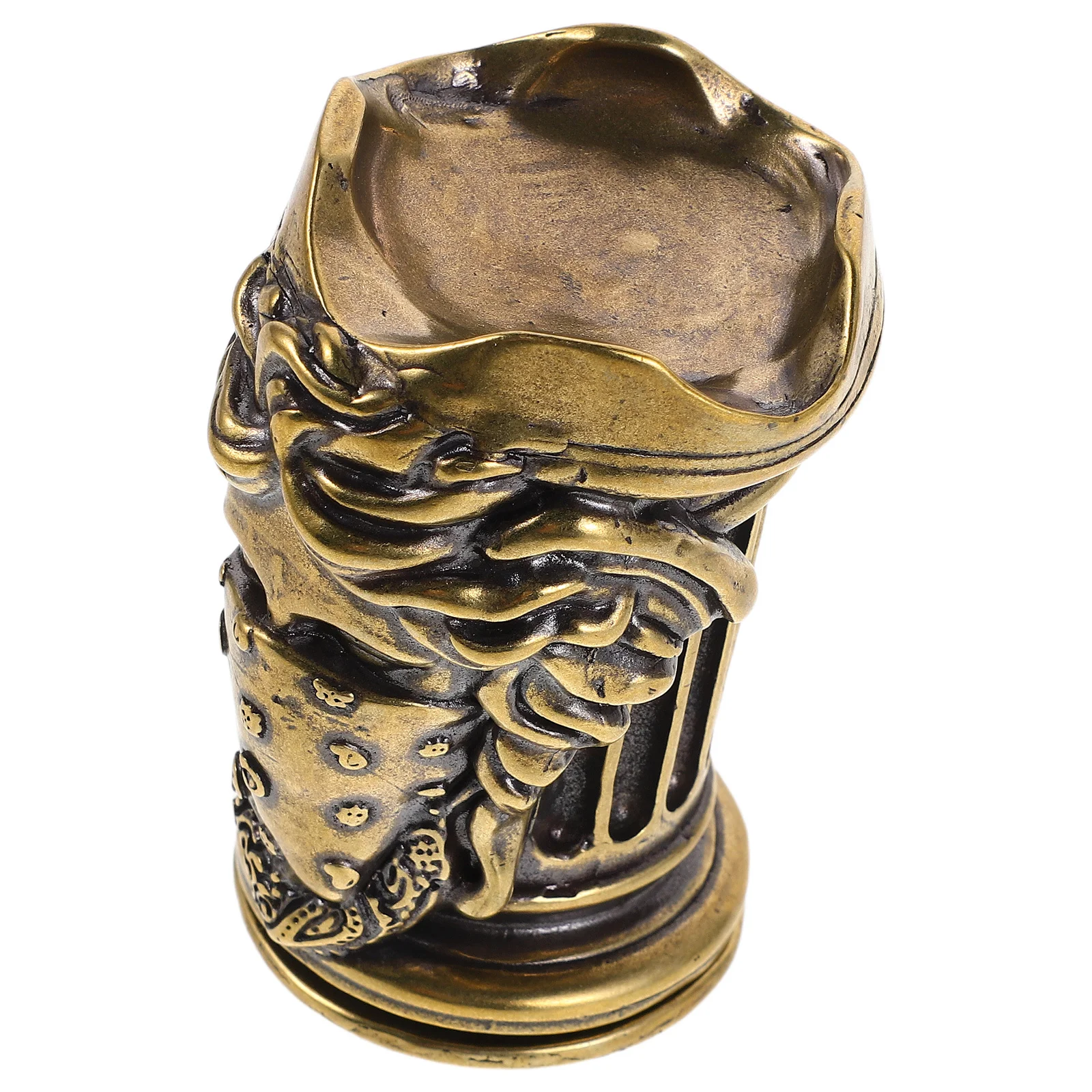 

Copper Mythological Figures Holder Vintage Goddess Iron Pillar Stand Decorative Candlelight Centerpiece Nordic Tabletop