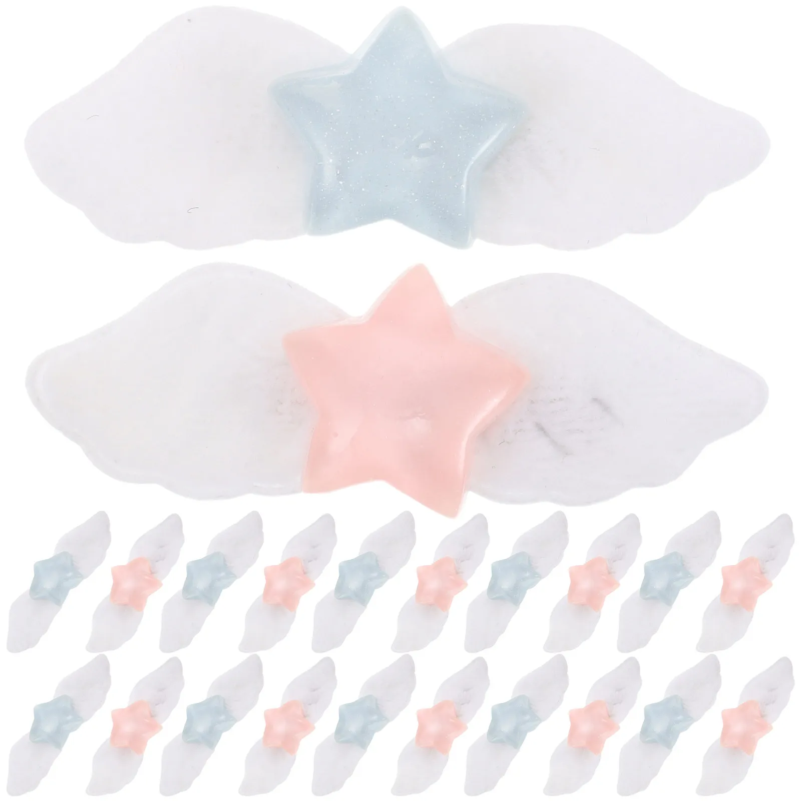 

30Pcs Wing Hair Clips for Women Unique Star Claw Clip Colorful Aesthetic Hair Accessories for Teens Party and Dance Events