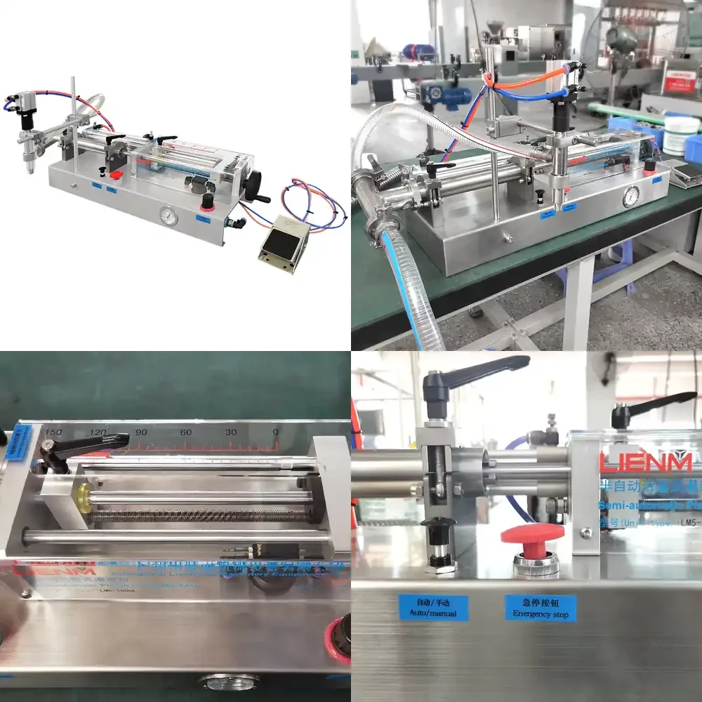 

LIENM Hot Sale Filler Semi Auto Soap Manufacturing Plant Digital Liquid Filling Machine