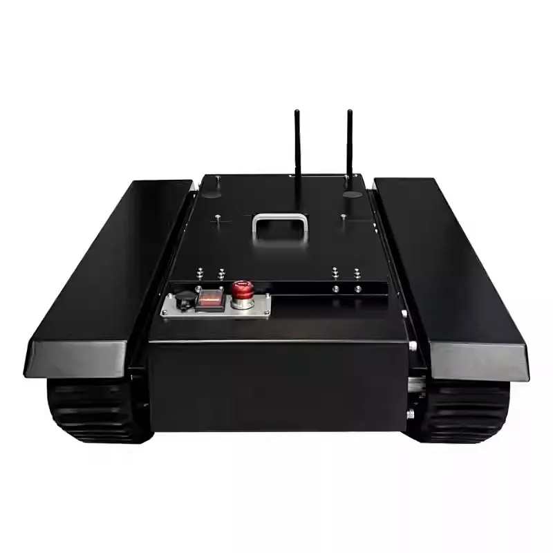 

TR500S 24V 300W DC Brushless All-Terrain Chassis Rubber Track Assembled Load 50KG Motor Tank Chassis Without Controller
