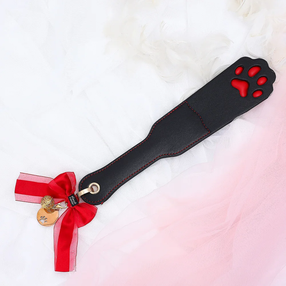 32CM PU Leather Cat's paw Horse Whip Flogger Riding Leather Spank Paddle Equestrian Training Horse