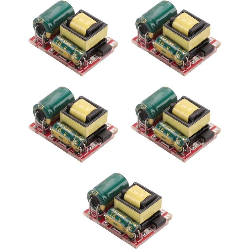 【SLEEK DESIGN】5PCS 300MA Isolated Switching Power Module AC-DC Step-Down Module 220V 110V