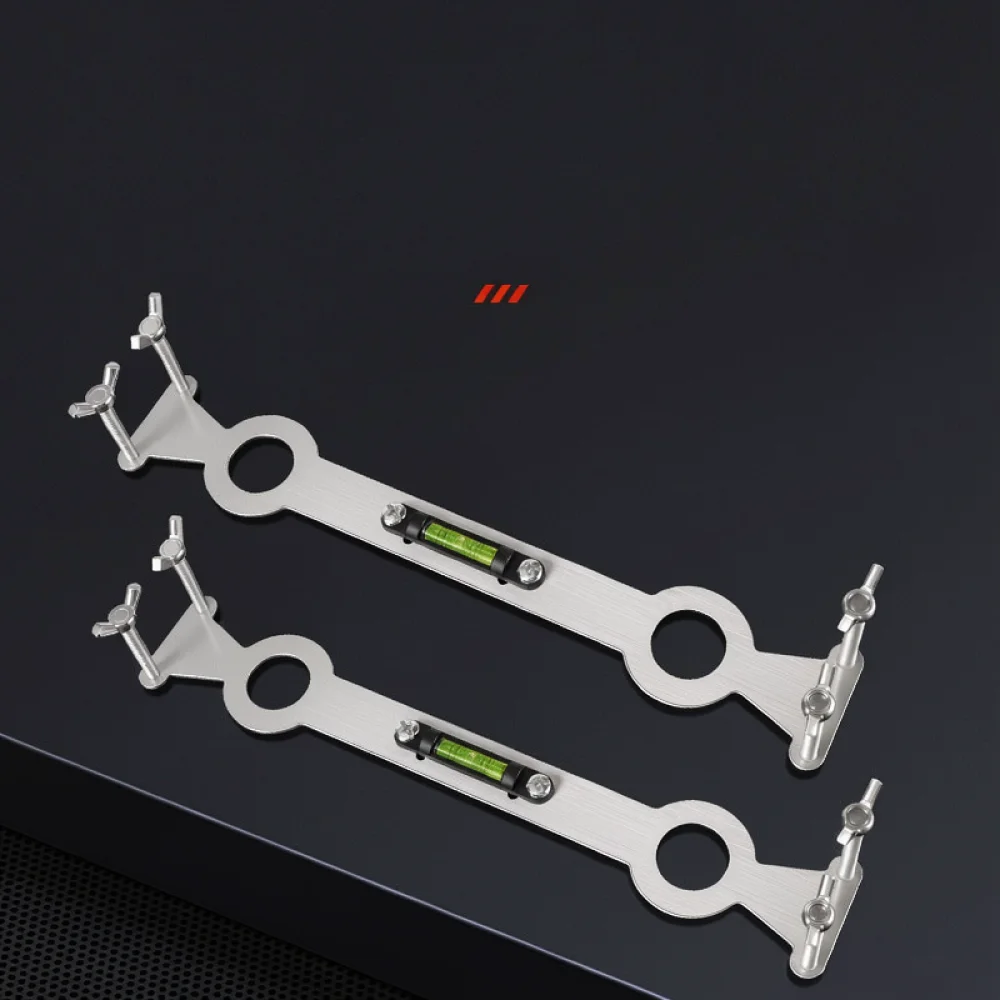 Stainless Steel Shower Mixer Pipe Leveler Plumbing Installation Tool Water Tube Alignment Gauge Precise Accessory