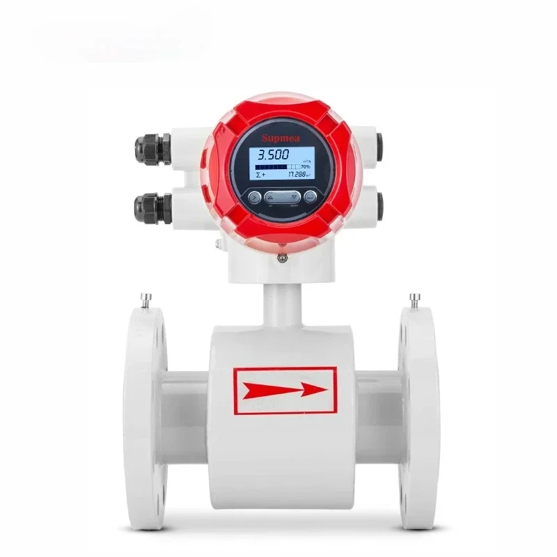 China dn100 dn150 caudalímetro electromagnético rs485 aguas residuales de agua de mar precio del sensor felectromagnético