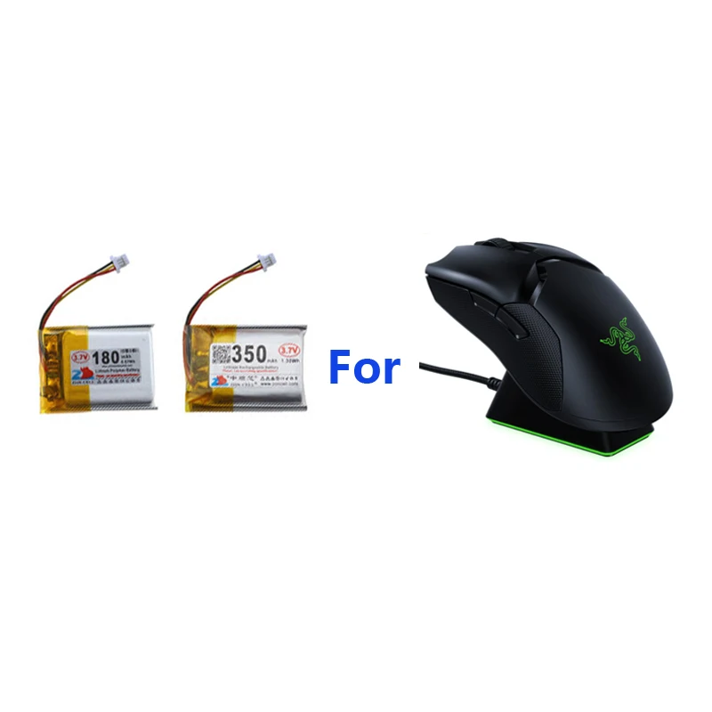 Original Replaces 180mAh 350mAh Battery For Razer Viper Ultimate Wireless Wireless Bluetooth Game Mouse Batterie AKKU