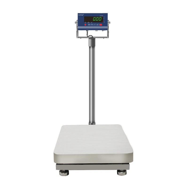 HTW-B2   300kg/500kg High  Precision  Wireless Scale Weighing Platform Scale Stainless Steel LED Indicator Bench Scale