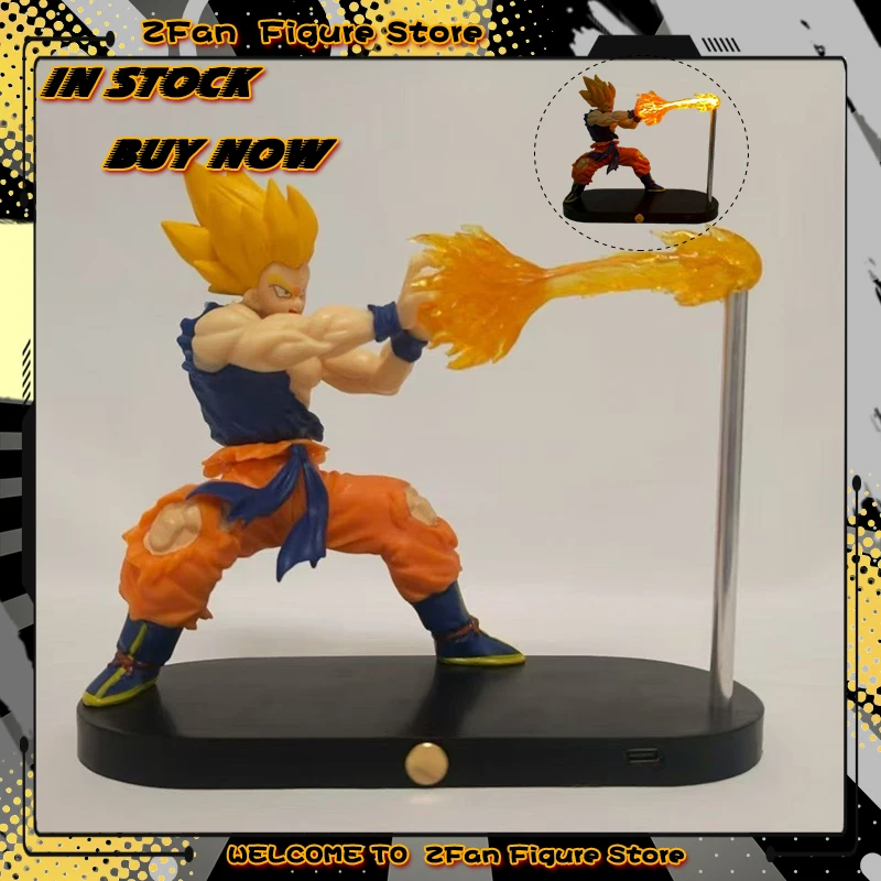 

В НАЛИЧИИ DRAGON BALL Z Son Goku Kamehameha Ночник Манга Статуя ПВХ Фигурка Настольный Орнамент Детские игрушки Подарок