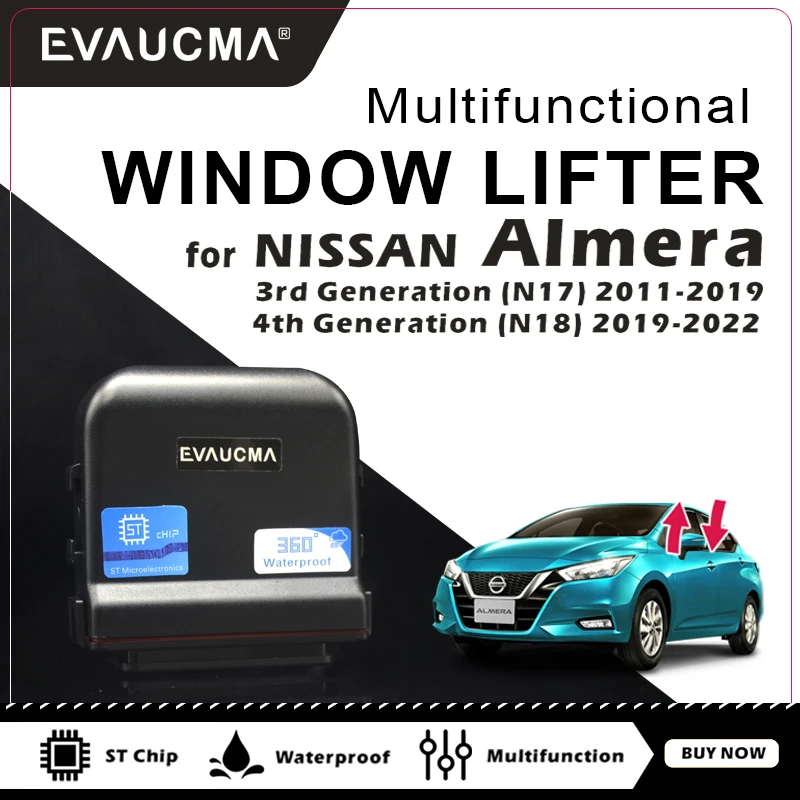 

Car Intelligent Switch Window Lifter For Nissan Almera N17 N18 Car Auto Power Window Close Accessories