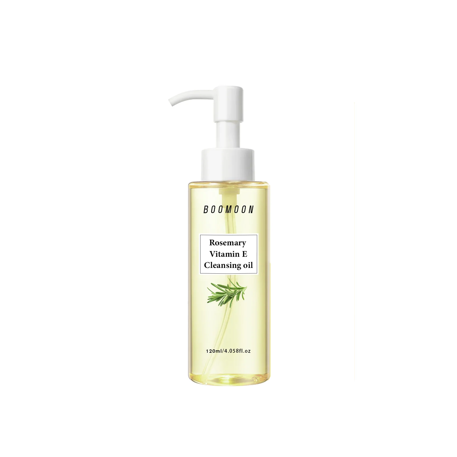 【Rosemary Makeup Cleansing Oil】120ml by BOOMOON, Gently Dissolves All Makeup & Cosmetics, Natural Plant-Based Cleansing Formula