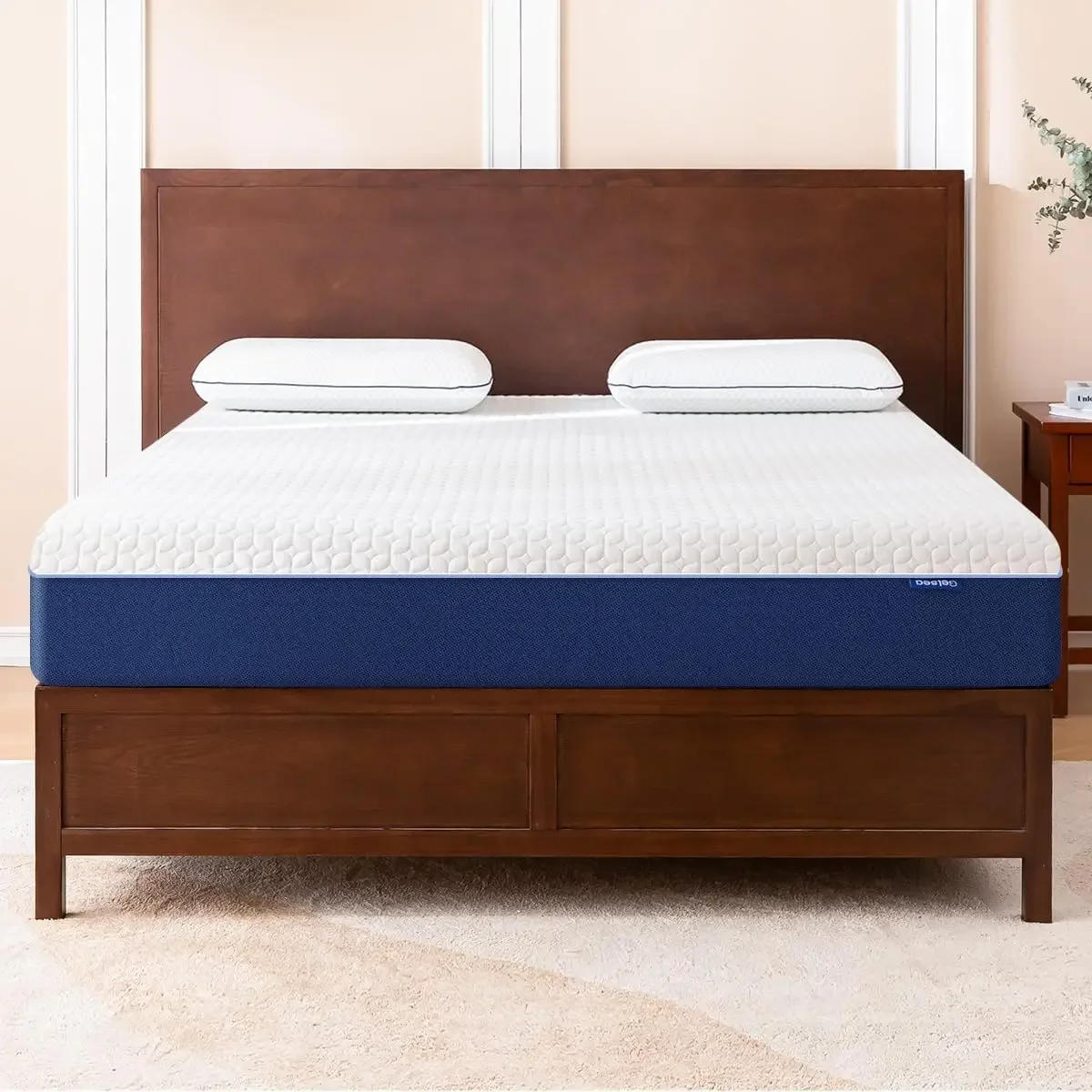 Memory Foam Mattress Made in USA,Hybrid Mattress with Breathable Cover,Bed Mattress in a Box,Pressure Relieving