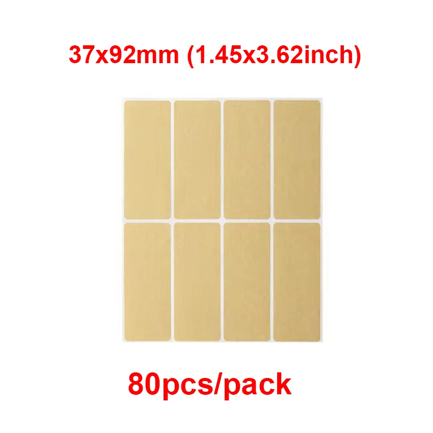 Rectangle shaped Kraft Paper Stickers DIY Kitchen Bottle Jar classification labels school stationery stickers