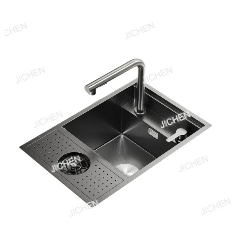 

Neu скрытая черная раковина с тиснением из нержавеющей стали 304, невидимый ремень с одним слотом