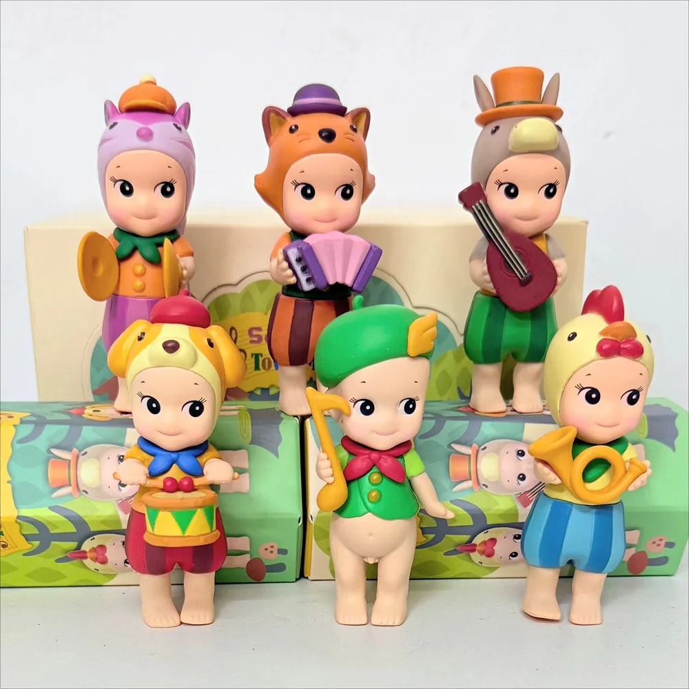 

Sonny Angel' Mini Figure Town Musicians Series Donkey Rooster Mysterious Surprise Blind Box Toy Cure Doll Lucky Mascot Gifts